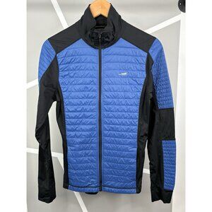 Altra Zoned Heat Zerolite Light Running Jacket Men’s Small Blue Black Puffer